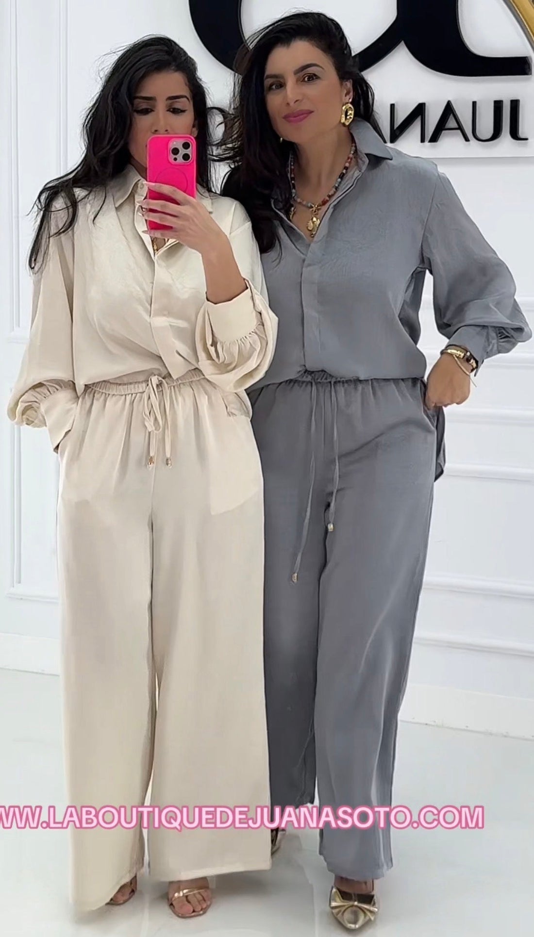 Conjunto LOLA raso blusa +Pantalón palazo 8613902