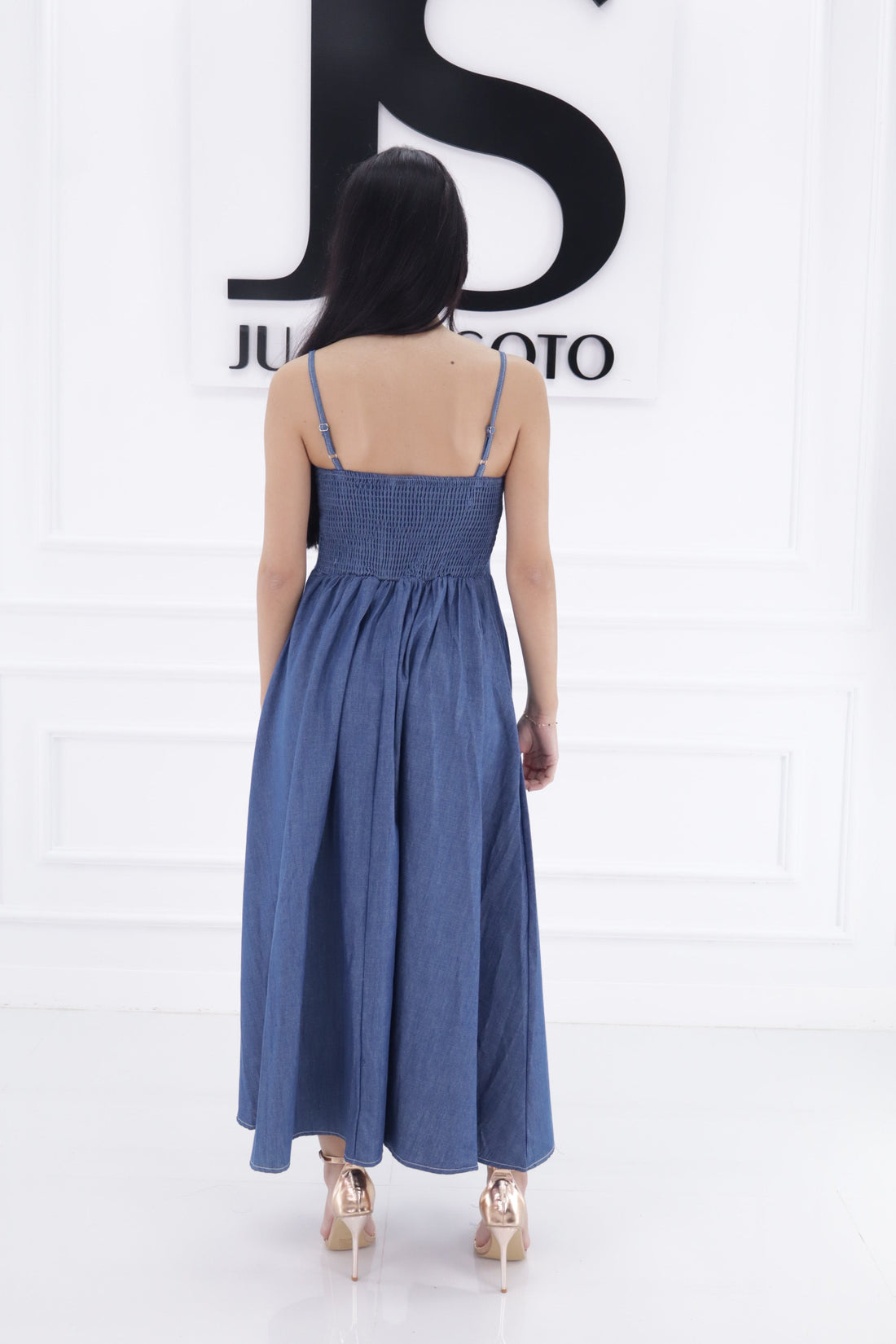 Vestido vaquero tiranta S9137