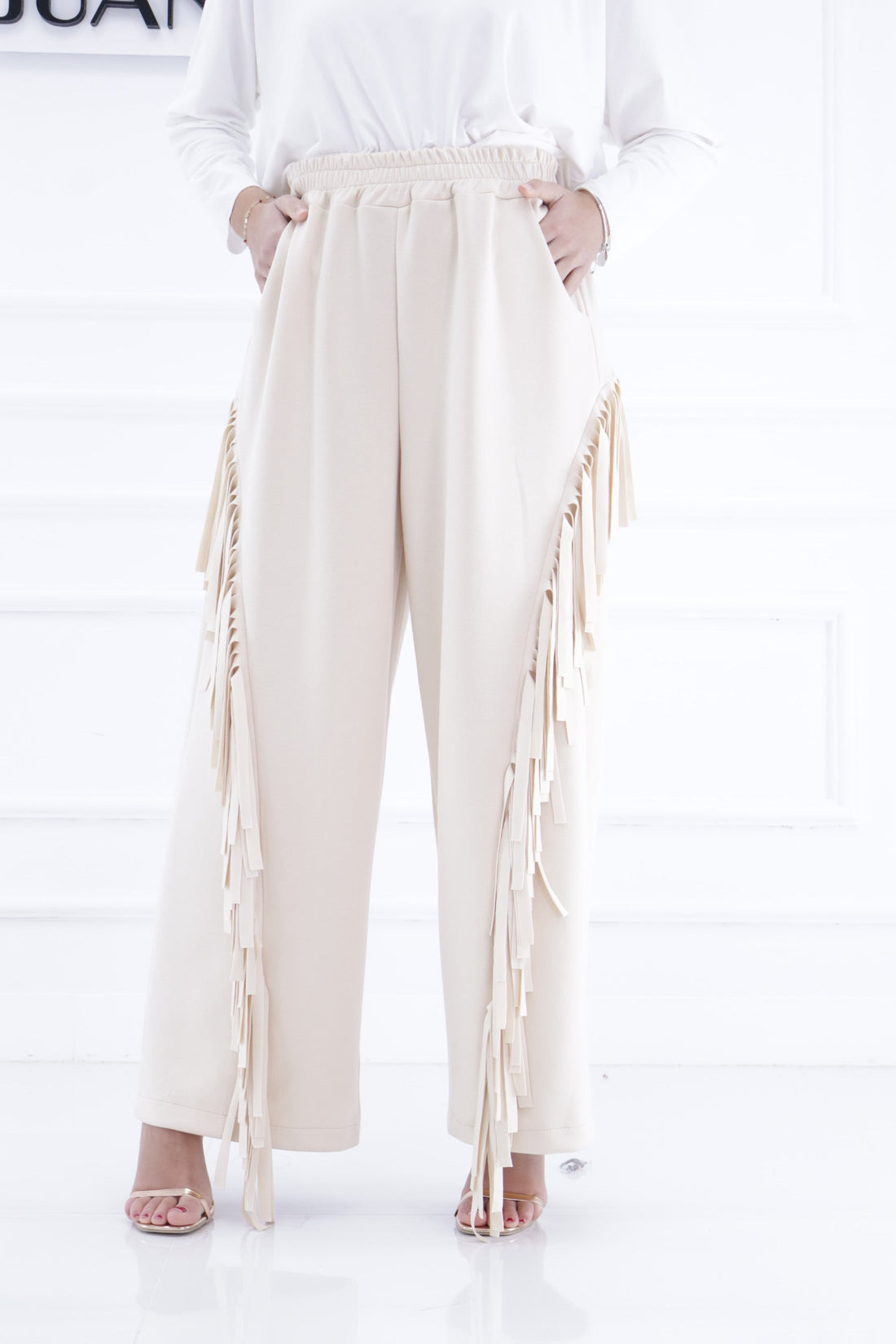 Pantalón flecos 0767